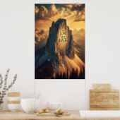 Majestic Mountain: Der Herr ist mein Felsen Poster (Küche)