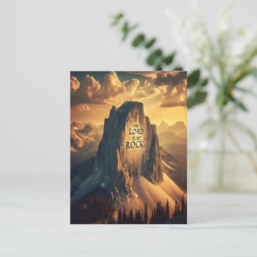 Majestic Mountain: Der Herr ist mein Felsen Postkarte (Stehend Vorderseite)