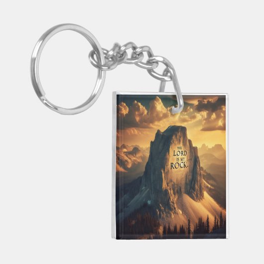 Majestic Mountain: Der Herr ist mein Felsen Schlüsselanhänger (Vorderseite links)
