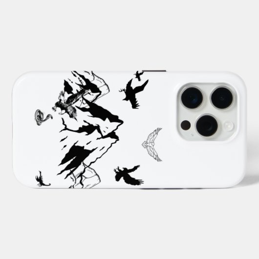  Majestic Mountain Eagle – iPhone 15 Pro Max Case (Rückseite (Horizontal))