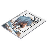 Majestic Mountain Goat 3D Frame Illustration Notizblock (Linke Seite)