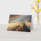 Majestic Mountain Karte (Gelbe Blume)