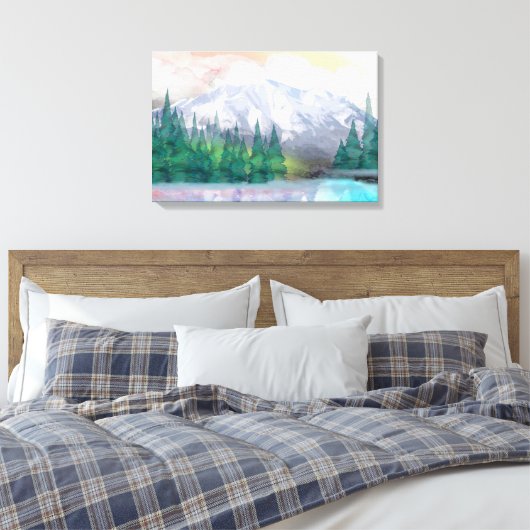 Majestic Mountain Leinwanddruck (Insitu (Schlafzimmer))