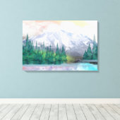 Majestic Mountain Leinwanddruck (Insitu (Holzboden))