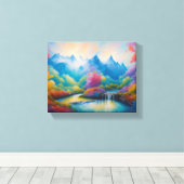 Majestic Mountain Oase Leinwanddruck (Insitu (Holzboden))