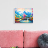 Majestic Mountain Oase Leinwanddruck (Insitu (Wohnzimmer))