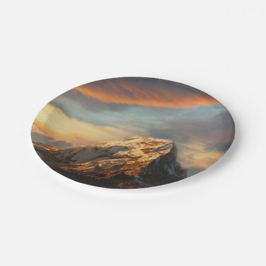 Majestic Mountain Pappteller (Schrägansicht)