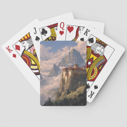 Majestic Mountain Sunrise Playing Cards Spielkarten (Rückseite)