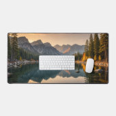 Majestic Mountain Sunset Desk Mat - Stille Natur Schreibtischunterlage (Tastatur & Maus)