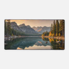 Majestic Mountain Sunset Desk Mat - Stille Natur Schreibtischunterlage