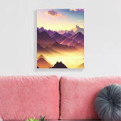 Majestic Mountain Sunset Leinwanddruck (Insitu (Wohnzimmer))
