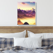 Majestic Mountain Sunset Leinwanddruck (Insitu (Schlafzimmer))