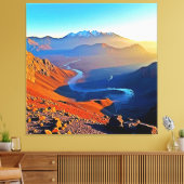Majestic Mountain Valley Flow Design Leinwanddruck (Insitu (Wohnzimmer))
