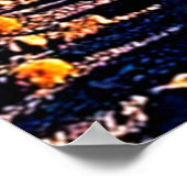 Majestic Mountain Valley Flow Design Poster (Ecke)