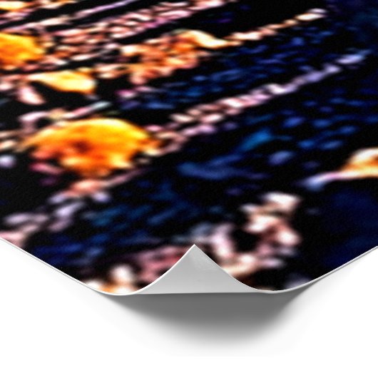 Majestic Mountain Valley Flow Design Poster (Ecke)