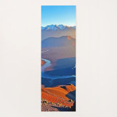 Majestic Mountain Valley Flow Design Yogamatte (Rückseite)