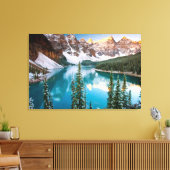 Majestic Mountain View Oil Painting Print Leinwanddruck (Insitu (Wohnzimmer))