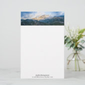 Majestic Mountains Landschaftlich Nature Foto Briefpapier (Stehend Vorderseite)