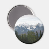 Majestic Mountains Magnificence Button Magnet (Vorderseite/Rückseite)