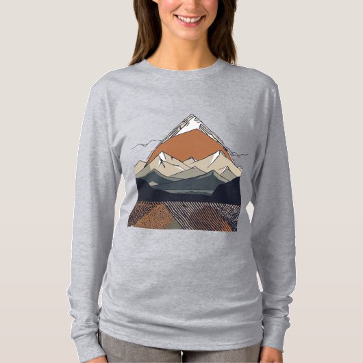 "Majestic Mountains" T-Shirt (Vorderseite)
