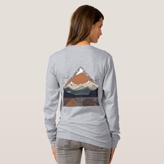 "Majestic Mountains" T-Shirt (Schwarz voll)