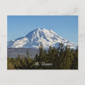 Majestic Mt Rainier Postkarte (Vorderseite)