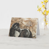Majestic Mustang Horse von BiHrLe Card Karte (Gelbe Blume)
