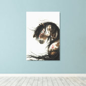 Majestic Mustang Horse von BiHrLe Leinwand (Insitu (Holzboden))