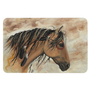 Majestic Mustang Horse von BiHrLe Magnet