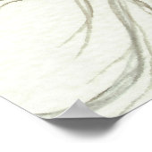 Majestic Mustang von BiHrLe Gray Horse Poster (Ecke)