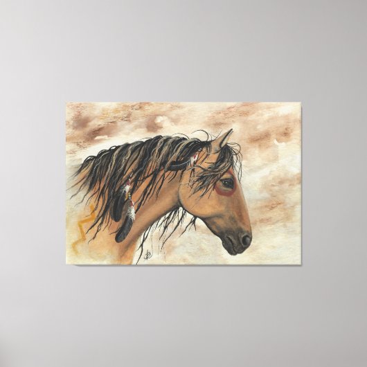 Majestic Mustangs von BiHrLe Canvas Print Leinwanddruck (Vorderseite)