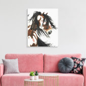 Majestic Mustangs von BiHrLe Stretched Canvas Prin Leinwanddruck (Insitu (Wohnzimmer))