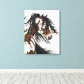Majestic Mustangs von BiHrLe Stretched Canvas Prin Leinwanddruck (Insitu (Holzboden))