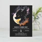 Majestic Mythasy Dragon Birthday Einladung (Stehend Vorderseite)