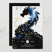 Majestic Mythical Dragon Birthday Einladung (Vorne/Hinten)