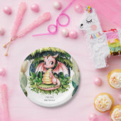 Majestic Mythical Dragon Birthday Pappteller (Party)