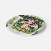 Majestic Mythical Dragon Birthday Pappteller (Schrägansicht)