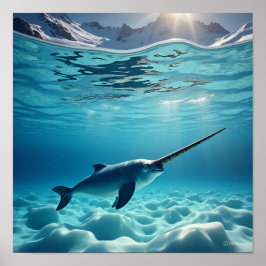 Majestic Narwhal - König des Nordens Poster