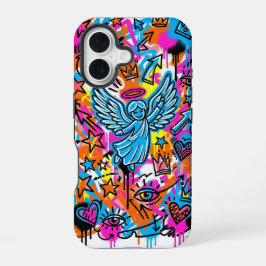 Majestic Neon Angel Icon Phone iPhone 16 case Hülle