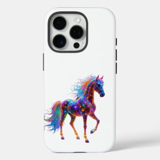 Majestic Neon Horse Case-Mate iPhone Hülle (Rückseite)