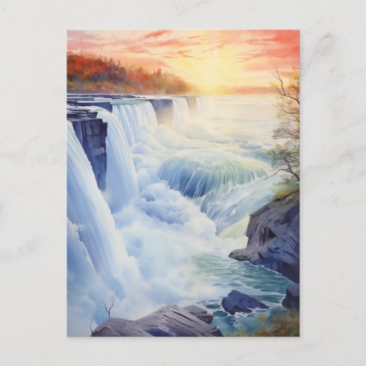 Majestic Niagara Falls #12 Postkarte (Vorderseite)