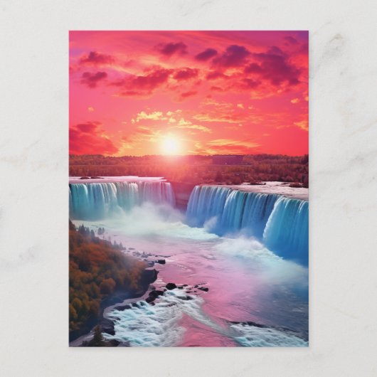 Majestic Niagara Falls #24 Postkarte (Vorderseite)