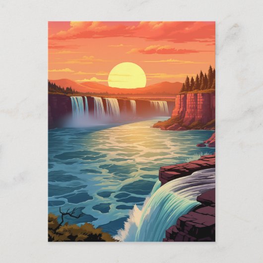 Majestic Niagara Falls #2 Postkarte (Vorderseite)