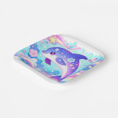 Majestic Niedlich Delphin Baby Dusche Pappteller (Gewinkelt)