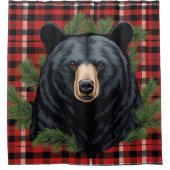 Majestic Northern Black Bar Duschvorhang (Vorderseite)