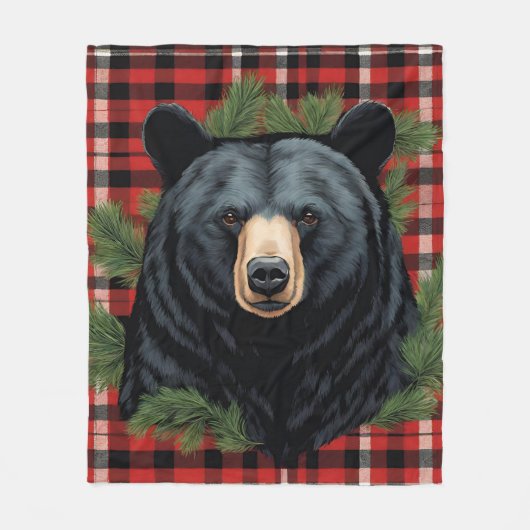 Majestic Northern Black Bar Fleece Blanket (Vorderseite)