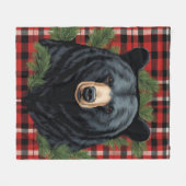 Majestic Northern Black Bar Fleece Blanket (Vorderseite (Horizontal))