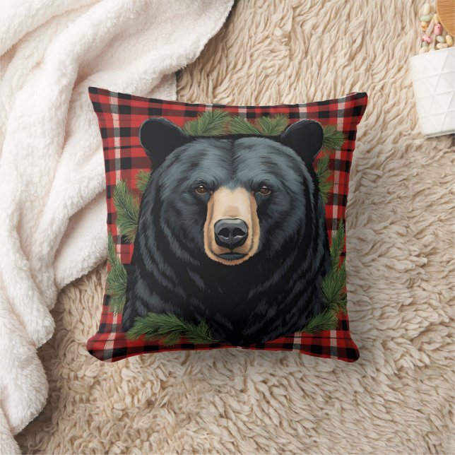 Majestic Northern Black Bear Pillow Kissen (Decke)