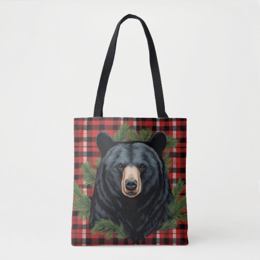 Majestic Northern Black Bear Tasche (Vorderseite)