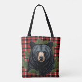 Majestic Northern Black Bear Tasche (Rückseite)